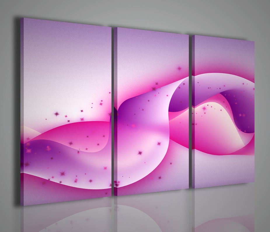 Quadri moderni abstract effect astratto moderno rosa for Quadri arredo casa