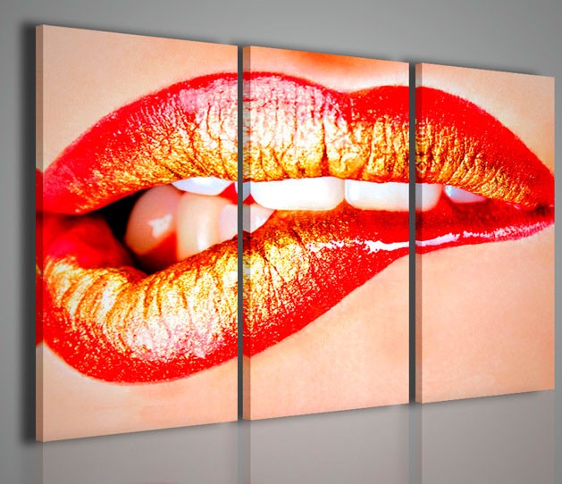 Quadri moderni quadri sexy sexy lips quadri moderni su tela for Stampe da parete